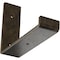 Ekena Millwork Steel Hanging Shelf Bracket, Antiqued Pale Gold 2"W x 8"D x 6"H BKTM02X08X06HSAPG - alternate 1